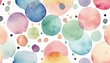 © akkash jpg - 'Hand dots. background. fabric color tags pattern seamless clipart. confetti white Watercolor Perfect pastel drawn Isolated printing card invitation dot polka pa'