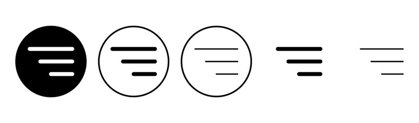 Menu Icon set. web menu icon. hamburger menu symbol