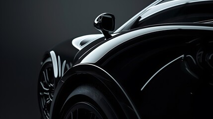 Wall Mural - black modern car