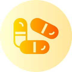 Wall Mural - drug gradient icon