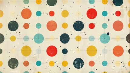 Wall Mural - A colorful background with many different colored circles