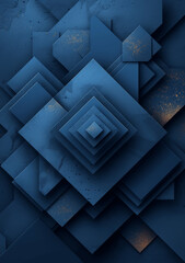 Wall Mural - Elegant Dark Blue Geometric Vector Background for Professional Business Use