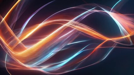 Wall Mural - abstract background with curved of light, motion