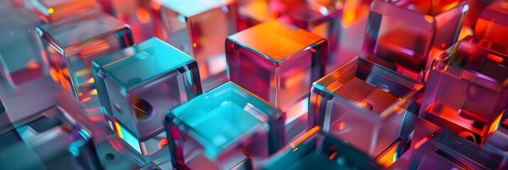 modern digital abstract 3d background. copy space.