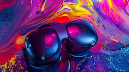 colorful VR glasses