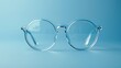 © SUYATI - clear glasses on isolated blue background