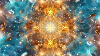 Wall Mural - Video of a cosmic background with stars aligning in patterns in a galaxy