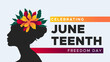 JUNETEENTH. commemorating Freedom Day, Emancipation Day. holiday in the United States. June 19. Juneteenth celebration