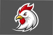 chicken head logo vector illustration