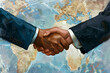 Handshake between diplomats, forging diplomatic ties between nations