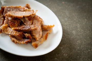 Canvas Print - Grilled Pork Neck with Thai Spicy Sauce