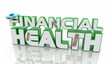 Financial Health Personal Savings Budget Debt Money Problems 3d Illustration