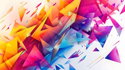 Triangle pattern composition, abstract background with copy space