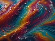 An ultra HD 8K image capturing the fascinating ripples and textures created when nail polish is dropped into water, forming unique and artistic ... See More
