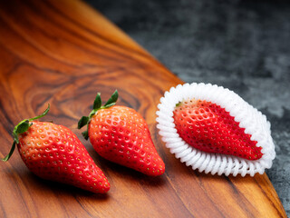 Sticker - strawberries on a board