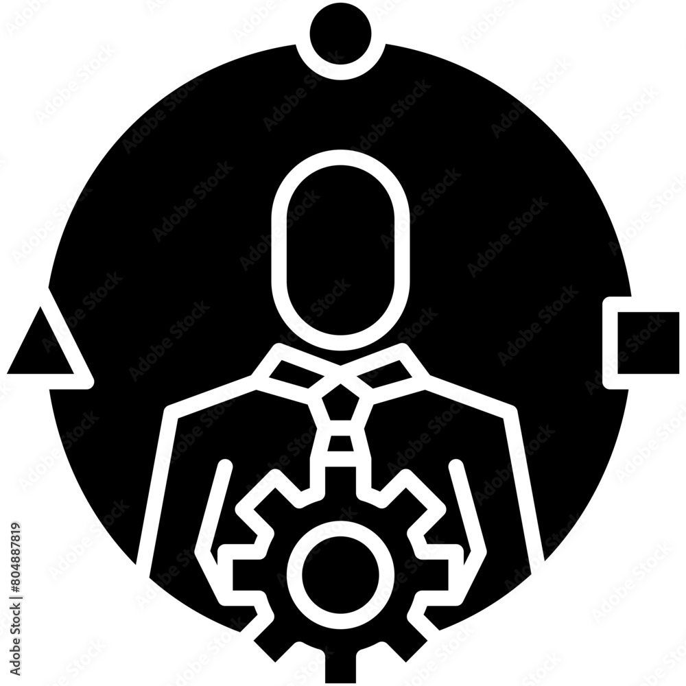 Work Adaptability Icon Vetor Adaptability Icon. Adapt Work Process Pictogram Graphic ...