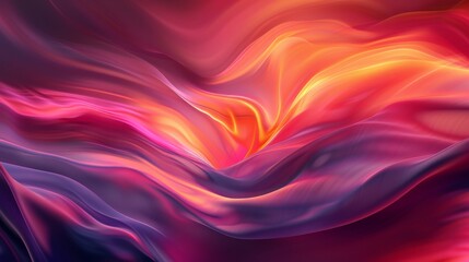 Wall Mural - Abstract backround features a mesmerizing blend of swirling colors. Dominant hues include red, purple, and orange. The fluid waves create a dynamic and visually captivating composition