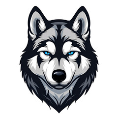 Poster - Siberian husky mascot logo