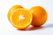 Orange fruit isolated on white background with clipping path. Studio shot.