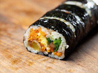 Canvas Print - Gimbap, Korean rice roll dish