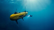 © jiraphat - Autonomous underwater vehicles (AUVs) exploring the depths of the ocean.