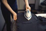Fototapeta  - Perfecting the Art of Shirt Ironing at Home