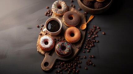 Wall Mural - Donut and Coffee