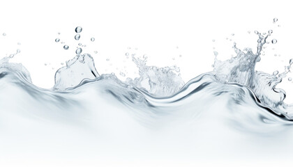 Wall Mural - splash of water isolated on transparent background cutout