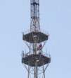 television tower antenna of metal structures