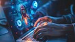 © Otseira - Startup business concept, Businessman use laptop with virtual screen of rocket icon and up arrow for fast start up business. Strategic planning and business success.