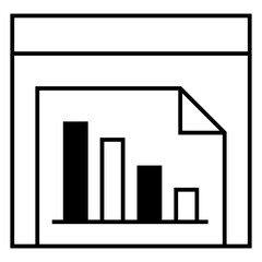 Poster - Data analysis icon vector. profit graph illustration sign. data science symbol.