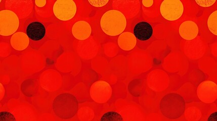 Wall Mural - Abstract background with red and orange bokeh circles. Festive backdrop.