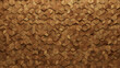 © RocknRoller Studios - Soft sheen, 3D Wall background with tiles. Diamond Shaped, tile Wallpaper with Wood, Timber blocks. 3D Render