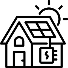 Canvas Print - Solar panel icon