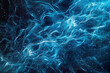 Blue nervecell network wave activity background.