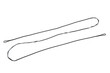 Bowstring for a bow or crossbow. Tightly woven nylon threads into one string. Isolate on a white back