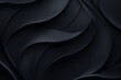 Elegant abstract of overlapping black paper curves, showcasing depth and texture perfect for backgrounds in luxury design projects or artistic compositions.

