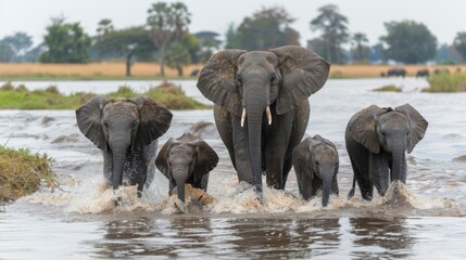 Poster - Showcase the resilience of wildlife in the face of extreme weather disasters with photos of animals adapting to changing conditions