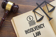 Insolvency law is shown using the text