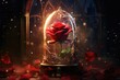 Enchanted Rose Countdown: A magical rose with petals falling to mark the countdown to a romantic event.