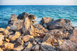 Scenic seaside view in Isola di Capo Rizzuto, Italy