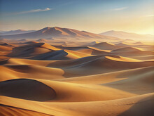 Desert Sand Dunes At Sunset,Desert Sand Dunes At Sunset National Park,