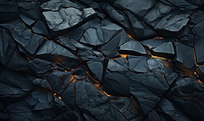 Wall Mural - abstract background of extinct lava with red gaps.