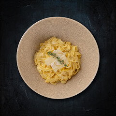 Poster - Delicious fettuccine pasta