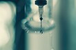 © Ева Поликарпова - Close-up of a single water droplet on a faucet. Ideal for plumbing or water conservation concepts
