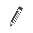 Pencil icon in flat style. Office supplies vector illustration on isolated background. Writing sign business concept.