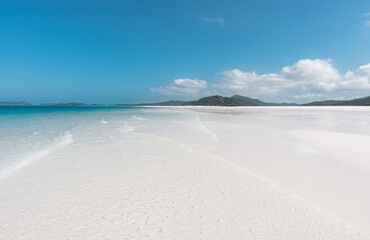 Wall Mural - whitehaven beach lagoon at national park queensland australia tropical coral sea world heritage.