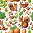  pattern with squirrel