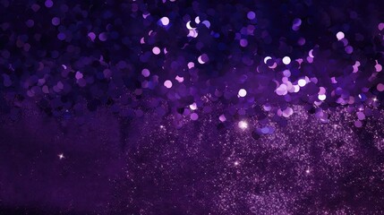 Sticker - lighter dark purple glitter background