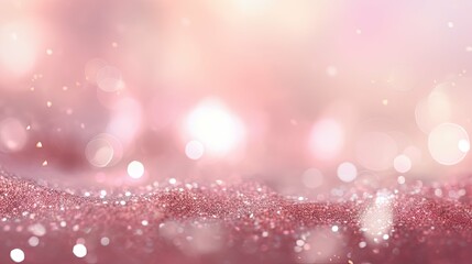 Canvas Print - dreamy pink glitter background